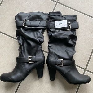 Heeled boots (black)